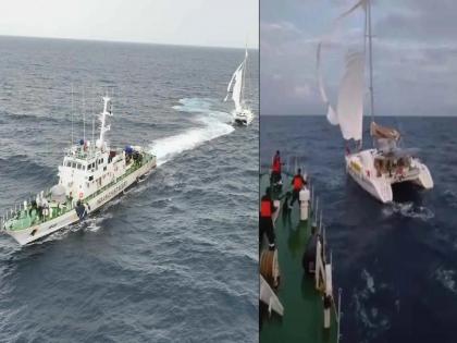 Indian Coast Guard showed bravery! See how they rescued the American 'Sea Angel' stranded in the middle of the sea! | भारतीय तटरक्षक दलाने दाखवले शौर्य! समुद्राच्या मध्यात अडकलेल्या अमेरिकन 'सी एंजेल'ला कसं वाचवलं बघाच! Indian Coast Guard showed bravery! See how they rescued the American 'Sea Angel' stranded in the middle of the sea! | भारतीय तटरक्षक दलाने दाखवले शौर्य! समुद्राच्या मध्यात अडकलेल्या अमेरिकन 'सी एंजेल'ला कसं वाचवलं बघाच!