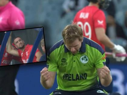 ENG vs IRE, T20 World Cup : Ireland beat England by 5 runs according to the DLS method in Super 12.  | ENG vs IRE, T20 World Cup : पाऊस आला धावून, इंग्लंड गेला वाहून! ५ धावा कमी केल्या अन् आयर्लंडने विजय मिळवला 