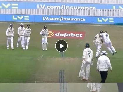 LEI vs IND : Mohammed Shami gets Cheteshwar Pujara for a duck and celebrates along with him in the warm up match, LEICESTERSHIRE 2/22, Video  | LEI vs IND : मोहम्मद शमीने दिले दोन धक्के, चेतेश्वर पुजाराला भोपळ्यावर बाद केल्यानंतर बघा काय केले, Video 