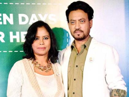 irfan khans wife writes a post about his disease | इरफान खानच्या दुर्धर आजाराबाबत पत्नीनं मौन सोडलं, पण...