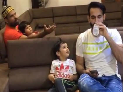 Irfan pathan drink water during Ramadan Roza yusuf Angry Reaction video viral-SRJ | सोशल मीडियावर इरफान पठाणचा व्हिडीओ तुम्ही पाहिला का?, अवघ्या काही तासांतच झाला व्हायरल