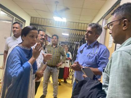 Minister Aditi Tatkare visited the Irshalwadi accident victims at the hospital | इर्शाळवाडी दुर्घटनाग्रस्तांची मंत्री अदिती तटकरे यांनी रुग्णालयात घेतली भेट