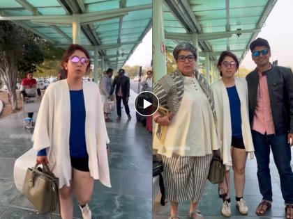 newly wed couple Ira Khan and Nupur Shikhare spotted at airport bride gets trolled for her look | डोळ्यावर गॉगल अन् शॉर्ट्समध्ये दिसली नवी नवरी, लग्नानंतर आमिर खानच्या लेकीचा Video व्हायरल