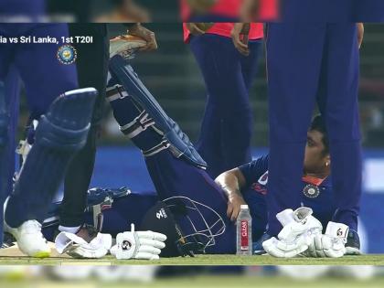 IND vs SL, 1st T20I Live Update : Kishan seems to be in some discomfort. The physio is out. Looks like it was a cramp and he is ready to resume | IND vs SL, 1st T20I Live Update : OMG; भारतीय फलंदाजाला तातडीने घ्यावी लागली वैद्यकिय मदत; जाणून घ्या नेमकं काय झालं