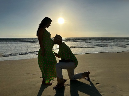 Actress Ishita Dutta shares pregnancy photo shoot, husband says - 'Baby on board' | अभिनेत्री इशिता दत्ताने शेअर केलं प्रेग्नेंन्सी फोटोशूट, पती म्हणाला- 'बेबी ऑन बोर्ड'