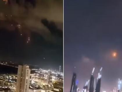 Israel-Iran Tensions: Iran retaliates, hundreds of missiles and drones fired at Israel, explosions in Tel Aviv, some civilians injured | इराणकडून जोरदार प्रतिहल्ला, इस्राइलवर डागली शेकडो क्षेपणास्त्रे आणि ड्रोन, तेल अवीवमध्ये स्फोट, काही नागरिक जखमी Israel-Iran Tensions: Iran retaliates, hundreds of missiles and drones fired at Israel, explosions in Tel Aviv, some civilians injured | इराणकडून जोरदार प्रतिहल्ला, इस्राइलवर डागली शेकडो क्षेपणास्त्रे आणि ड्रोन, तेल अवीवमध्ये स्फोट, काही नागरिक जखमी