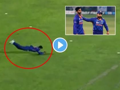 Rohit Sharma smart captaincy Venkatesh Iyer takes superb catch with diving in air IND vs SL 1st T20 Live Updates Viral Video | Venkatesh Iyer catch, IND vs SL 1st T20 Live Updates : भन्नाट! Rohit Sharma चा 'स्मार्ट' निर्णय अन् व्यंकटेश अय्यरने हवेत झेप घेत टिपला कॅच (Video)