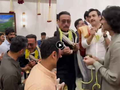 jackie shroff video from CM house ganesh arati suniel shetty also seen with him | जग्गू दादाचा स्वॅग! CM च्या घरी बाप्पाच्या आरतीमध्ये तल्लीन झाले जॅकी श्रॉफ ; Video व्हायरल