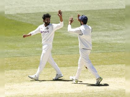 India vs Australia, 3rd Test : India pick up three wickets in the first session, Australia 249/5  at Lunch on Day 2 | India vs Australia, 3rd Test : अजिंक्य रहाणेची रणनिती यशस्वी ठरली, रवींद्र जडेजानं ऑसींना धक्के देत पहिले सत्र गाजवले