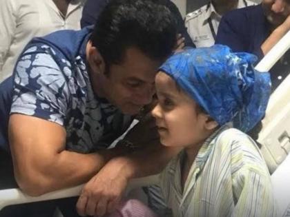 Salman Khan met 9 years old jaganbir who won over cancer actor kept his promise 5 years ago | चिमुकला जगनबीर कॅन्सरशी लढा जिंकला, सलमान खाननेही 5 वर्षांपूर्वी दिलेलं वचन केलं पूर्ण