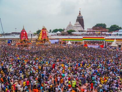jagannath yatra huge crowd suffer from disrupt arrangements near 600 devotees get injured treatment underway | जगन्नाथ यात्रेला गालबोट, प्रचंड जनसमुदायामुळे व्यवस्था फोल; तब्बल ६०० भाविक जखमी, उपचार सुरू jagannath yatra huge crowd suffer from disrupt arrangements near 600 devotees get injured treatment underway | जगन्नाथ यात्रेला गालबोट, प्रचंड जनसमुदायामुळे व्यवस्था फोल; तब्बल ६०० भाविक जखमी, उपचार सुरू