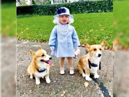 One-year-old ‘duplicate’ Queen Elizabeth; little girl photo goes viral on internet | एक वर्षाची ‘डुप्लिकेट’ राणी एलिझाबेथ; चिमुरडीचा फोटो इंटरनेटवर व्हायरल