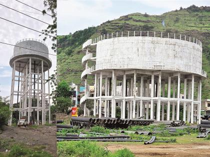6 new water tanks built in Chhatrapati Sambhajinagar, no water channels! | वरातीमागून घोडे! छत्रपती संभाजीनगरात नवीन ६ जलकुंभ तयार, जलवाहिन्याच नाहीत!