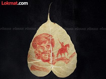 A painter from Sangli district created paintings of Chhatrapati Shivaji and Manoj Jarange with blood. | सांगली जिल्ह्यातील चित्रकाराने रक्ताने साकारली छत्रपती शिवराय, मनोज जरांगे यांची चित्रे A painter from Sangli district created paintings of Chhatrapati Shivaji and Manoj Jarange with blood. | सांगली जिल्ह्यातील चित्रकाराने रक्ताने साकारली छत्रपती शिवराय, मनोज जरांगे यांची चित्रे