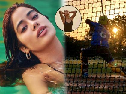 Janhvi Kapoor, Mr and Mrs Mahi Photos: जान्हवी कपूरसोबत दिसला 'मुंबई इंडियन्स'चा माजी क्रिकेटर; फोटो झाले व्हायरल, चर्चांना जोर
