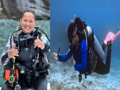 Janhvi Abhijit Deodhar daughter of Malvan holds the distinction of becoming the youngest female scuba diving course director in India and the United Arab Emirates | मालवणची जान्हवी बनली सर्वांत तरुण स्कुबा डायव्हर प्रशिक्षकांची प्रशिक्षक