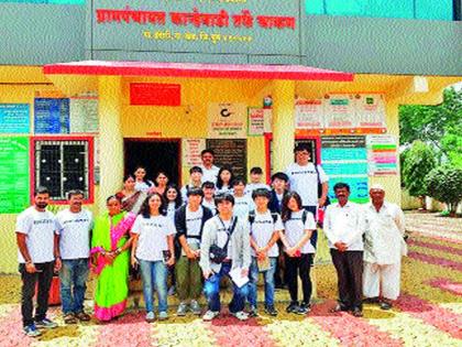  Chanakala gifted Japanese students to Kanhevadi | कान्हेवाडीतर्फे चाकणला जपानी विद्यार्थ्यांची भेट