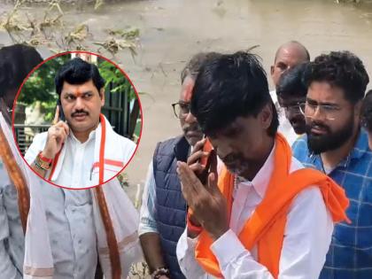 "Urgent help to farmers..."; Manoj Jarange's direct phone call to Agriculture Minister Dhananjay Munde | "शेतकऱ्यांना तातडीने मदत करा..."; मनोज जरांगे यांचा शेतातून थेट कृषिमंत्री मुंडेंना फोन