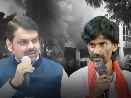 Violent agitation in Beed, Manoj Jarange Patil angry over Devendra Fadnavis' 'that' statement, said... | बीडमध्ये हिंसक आंदोलन, फडणवीसांच्या 'त्या' विधानामुळे मनोज जरांगे संतप्त, म्हणाले... 