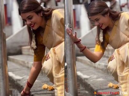 Jasmin Jaffar: बिग बॉस फेम जास्मीन जाफरने श्रीकृष्ण मंदिरातील तलावात धुतले पाय; व्हिडीओ व्हायरल, लोक भडकले