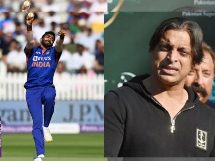 Shoaib Akhtar's one-year old prediction on Jasprit Bumrah goes viral after injury news ahead of T20 World Cup | शोएब अख्तरची भविष्यवाणी खरी ठरली; जसप्रीत बुमराहला T20 World Cup मधून माघार घ्यावी लागली