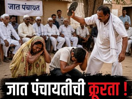 "तुमच्यामुळे देव कोपला!"; जात पंचायतीने अजब तर्क देत मायलेकाला चपलेने मारले, लाखोंचा दंड - Marathi News | "The boy ate and God got angry!"; Strange logic of caste panchayat, Mother -Son was beaten with a shoe, fined lakhs in Dharashiv | Latest dharashiv News at Lokmat.com