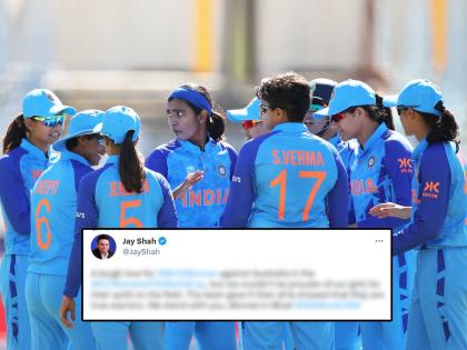 INDw vs AUSw We stand with you Women in Blue BCCI secretary Jay Shah tweet heartwarming gesture to Team India | Jay Shah, INDw vs AUSw:  "मुलींनो, तुम्ही योद्ध्याप्रमाणे लढलात, आम्ही सारे जण..."; जय शाहांचं मनं जिकणारं ट्वीट