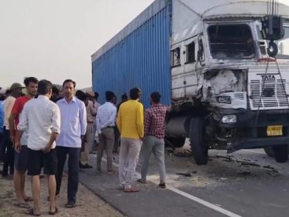 Rajasthan Accident: head on collision between a jeep and a truck; 5 people including a newlywed couple died on the spot, 6 passengers injured | जीप-ट्रकची भीषण टक्कर; वधुसह ५ जणांचा जागीच मृत्यू, तर वरासह ८ प्रवासी गंभीर जखमी Rajasthan Accident: head on collision between a jeep and a truck; 5 people including a newlywed couple died on the spot, 6 passengers injured | जीप-ट्रकची भीषण टक्कर; वधुसह ५ जणांचा जागीच मृत्यू, तर वरासह ८ प्रवासी गंभीर जखमी