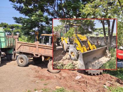 बीडमध्ये वाळू माफियांची दादागिरी; जेसीबी अंगावर घालून तहसीलदारांना जिवे मारण्याचा प्रयत्न