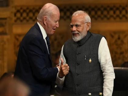 PM Narendra Modi told Joe Biden that if I had the art of singing, I would have sung | 'माझ्याकडेही ती कला असती तर...'; नरेंद्र मोदी ज्यो बायडन यांना नेमकं काय म्हणाले?, पाहा