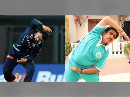 Rashid Khan copying Jethalal Fan Tweet goes viral Gujarat Titans give comedy Reply IPL 2022 | Rashid Khan or Jethalal, IPL 2022: हा नक्की कोण.. राशिद खान की जेठालाल? चाहत्याच्या फोटोवर Gujarat Titans चं भन्नाट उत्तर