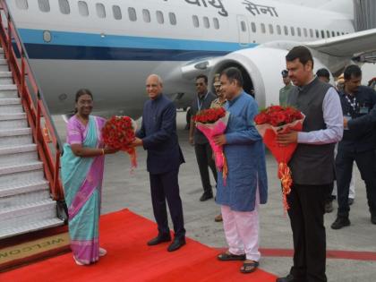 President Draupadi Murmu arrives on a two-day visit to Nagpur | राष्ट्रपती द्रौपदी मुर्मू यांचे दोन दिवसांच्या नागपूर भेटीवर आगमन