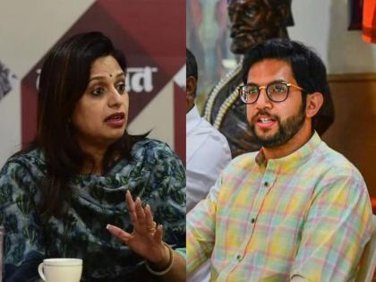 Shinde group leader Sheetal Mhatre has challenged Thackeray group leader Aditya Thackeray | आदित्य ठाकरेंच्या आव्हानावर शीतल म्हात्रेंची प्रतिक्रिया; म्हणाल्या पाहुया... किसमे कितना है दम!