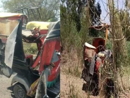 12 people were sitting in rikshaw, five were killed in a collision with a truck in nanded | एका ॲपेत बसले १२ जण, ट्रकच्या धडकेत पाच जणांचा मृत्यू; नांदेडमधील घटना