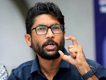 Jignesh Mewani burns copy of statue of unity bill, suspended from Gujarat assembly | Video : जिग्नेश मेवाणींनी विधेयकाची प्रत जाळली, गुजरात विधानसभेतून निलंबित 