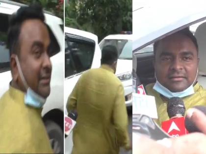 "Im in Congress, will speak at the right time..."; On seeing the journalist, MLA Jitesh Antapurkar ran away | "मी काँग्रेसमध्येच,योग्यवेळी बोलणार..."; पत्रकार दिसताच आमदार अंतापूरकर यांनी काढला पळ