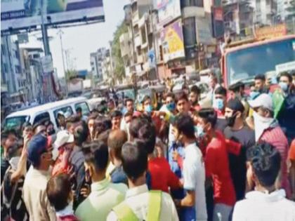 Palika, traders came face to face; Eliminate encroachment, oppose action | पालिका, व्यापारी आले आमनेसामने; अतिक्रमण हटाव, कारवाईला विरोध