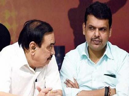 NCP leader Eknath Khadse has tount to former CM Devendra Fadnavis | 'पुन्हा येईन'चा उल्लेख करत एकनाथ खडसेंनी थेट बैठकीतच देवेंद्र फडणवीसांची उडवली खिल्ली