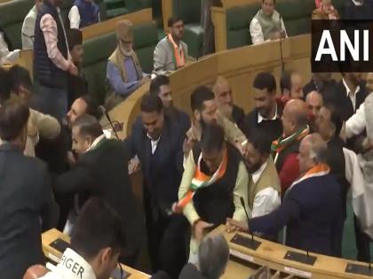 Chaos In Jammu And Kashmir Assembly Again Over Resolution For Article 370 | जम्मू-काश्मीर विधानसभेत पुन्हा गदारोळ, भाजप आणि एनसी आमदारांमध्ये खडाजंगी