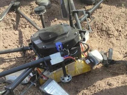 Pakistan drone with payload of bombs, grenades shot down in Jammu’s Hiranagar sector | पाकचे नापाक इरादे उद्ध्वस्त; मॅग्नेटिक बॉम्ब अन् ग्रेनेड घेऊन येणारे ड्रोन लष्कराने काश्मिरात पाडले