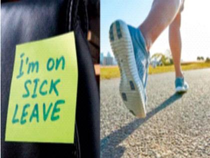 ‘सिक लीव्ह’ घेऊन व्यायाम ! नोकरी गेली!