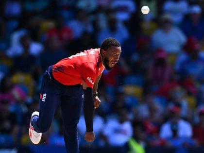 T20 World Cup 2024 ENG vs UAE Live : HAT-TRICK FOR CHRIS JORDAN, America all out on 115 runs  | ख्रिस जॉर्डनने घेतली हॅटट्रिक! इंग्लंडच्या गोलंदाजांनी ६ चेंडूत घेतल्या ५ विकेट्स, अमेरिका ऑल आऊट