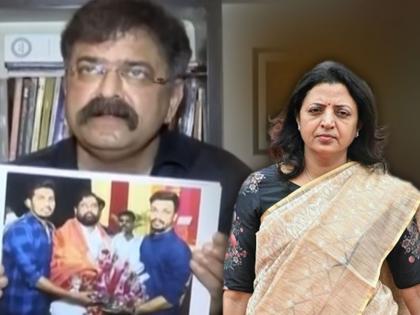 Jitendra Awhad Target Manisha Kayande over allegation made by her in the drug case | ड्रग्स प्रकरणी आरोपांवर जितेंद्र आव्हाडांचा पलटवार; CM शिंदेंचा 'तो' फोटो दाखवला