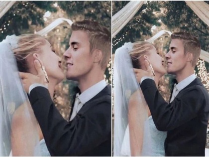 Justin Bieber and Hailey Baldwin Get Married for Second Time In A Private Ceremony. See pics | Justin Bieber's Wedding : जस्टिन बीबरने केले दुस-यांदा लग्न, समोर आले Grand Wedding फोटो