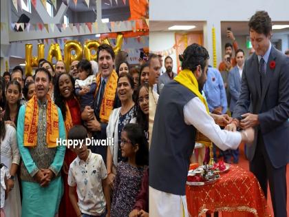 video: First fought with India, now Justin Trudeau went to temple to celebrate Diwali | video: आधी भारताशी पंगा घेतला, आता दिवाळी साजरी करण्यासाठी जस्टिन ट्रूडो मंदिरात गेले