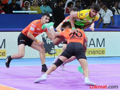 Pro Kabaddi League Patna Pirates beat U Mumba 31-23 in Pro Kabaddi League semi-final: Devank, Ayan architect of victory | Pro Kabaddi League : प्रो कबड्डी लीगमध्ये पाटणा पायरट्स उपांत्य फेरीत Pro Kabaddi League Patna Pirates beat U Mumba 31-23 in Pro Kabaddi League semi-final: Devank, Ayan architect of victory | Pro Kabaddi League : प्रो कबड्डी लीगमध्ये पाटणा पायरट्स उपांत्य फेरीत