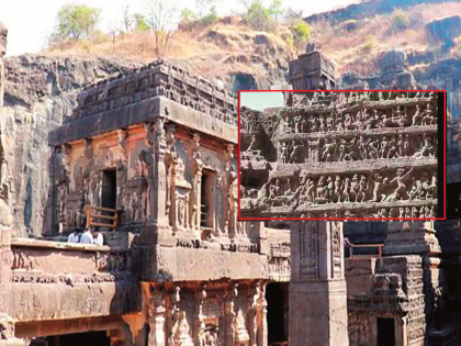 Bhakti along with tourism; View of complete Ramayana at Kailas Caves in Verula | पर्यटनासोबत भक्तीही; वेरुळातील कैलास लेणीत संपूर्ण रामायणाचे दर्शन