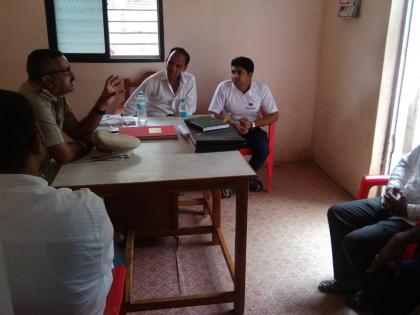 Meeting of bank managers for security in Kajgav in Bhadgaon taluka | भडगाव तालुक्यातील कजगावात सुरक्षेसाठी बँक व्यवस्थापकांची बैठक