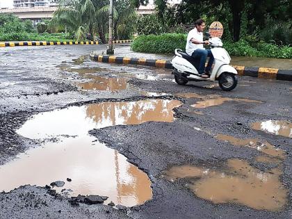 Road conditions in the marble market | मार्बल मार्केटमधील रस्त्यांची दुरवस्था