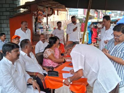 signature campaign by shiv sena thackeray Group for independent police station for kalyan security | एक सही कल्याण पुर्वेच्या सुरक्षिततेसाठी स्वतंत्र पोलीस ठाण्यासाठी शिवसेना ठाकरे गटातर्फे स्वाक्षरी मोहीम